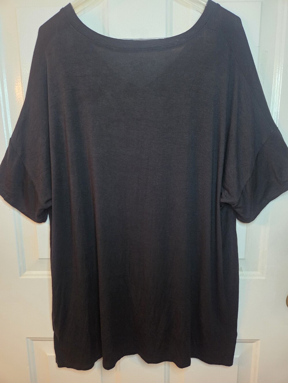 Beyond Yoga V-Neck Oversized Drop Shoulder Short Sleeve T-shirt Modal 2X - Picture 5 of 9